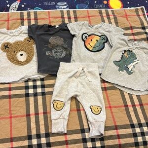Bundle Huxbaby Australia Organic Cotton Pants and T-Shirts